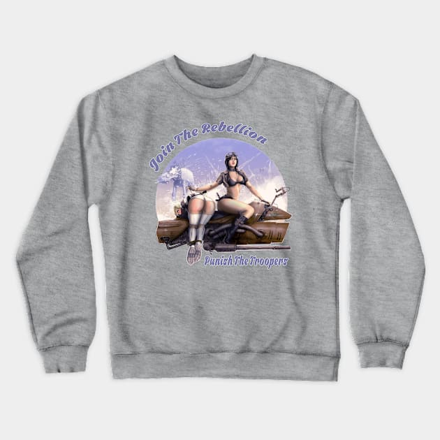 For The Rebels Crewneck Sweatshirt by Hellustrations